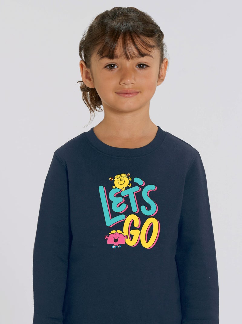 Sweat Enfant LETS GO 1 Bleu marine - Kiabi