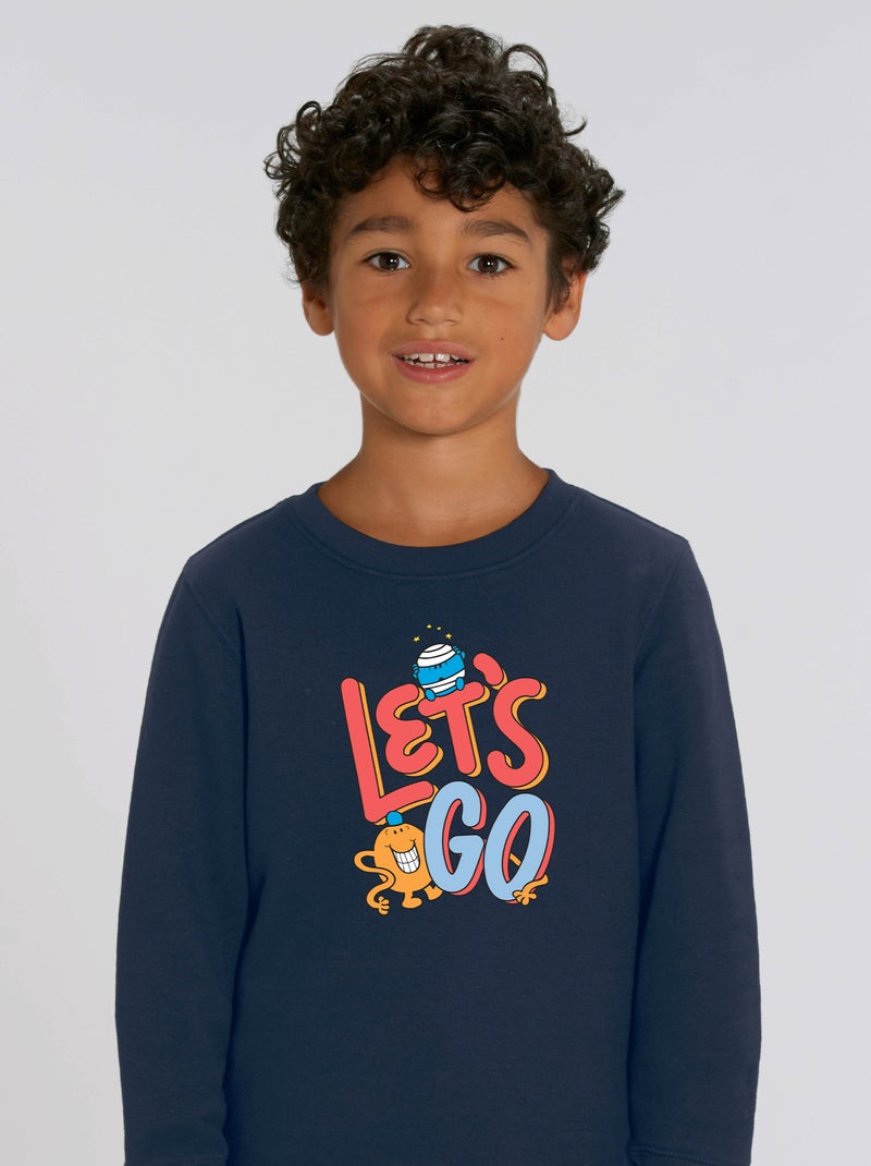 Sweat Enfant LETS GO 2 Bleu marine - Kiabi