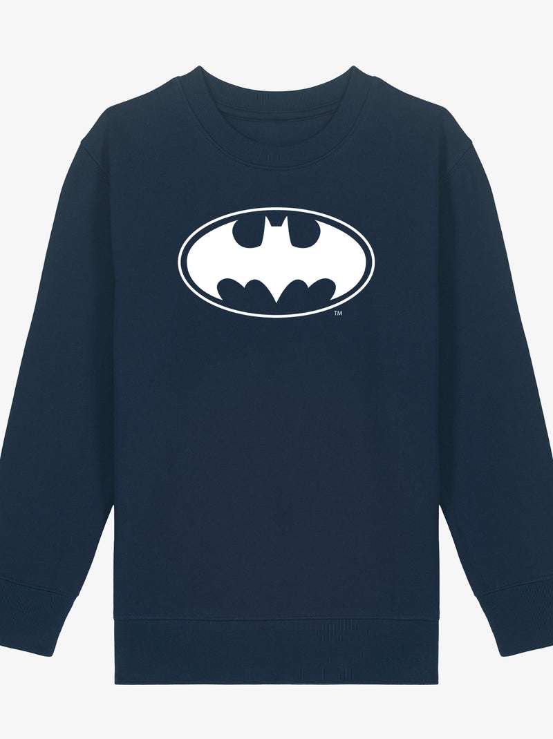 Sweat Enfant LOGO BATMAN WHITE Bleu marine - Kiabi