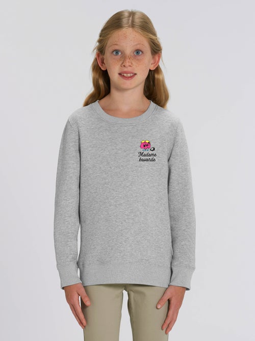 Sweat Enfant MADAME BAVARDE COEUR - Kiabi
