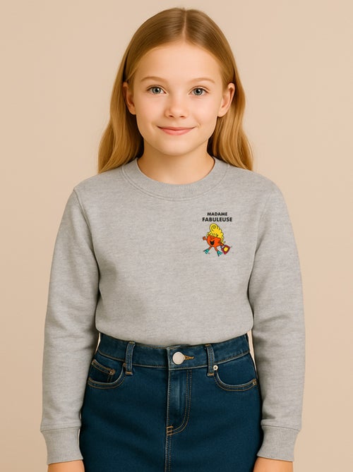 Sweat Enfant MADAME FABULEUSE CŒUR - Kiabi