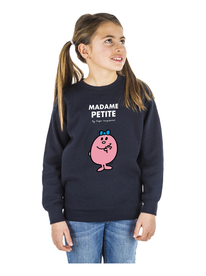 Sweat Enfant MADAME PETITE Bleu marine - Kiabi