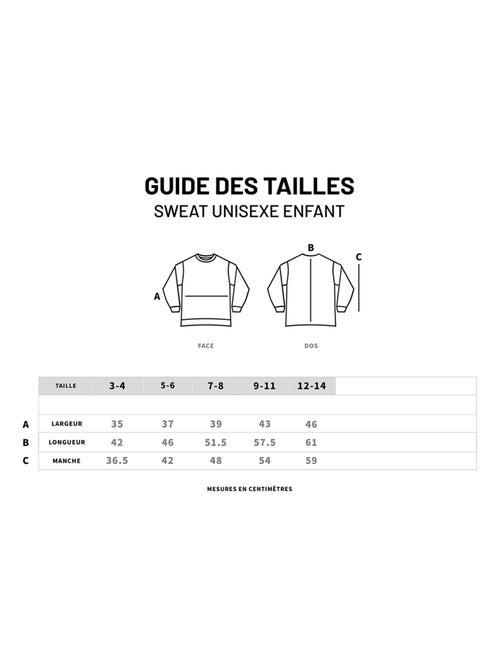 Sweat Enfant MADAME TÊTE EN L'AIR - Kiabi