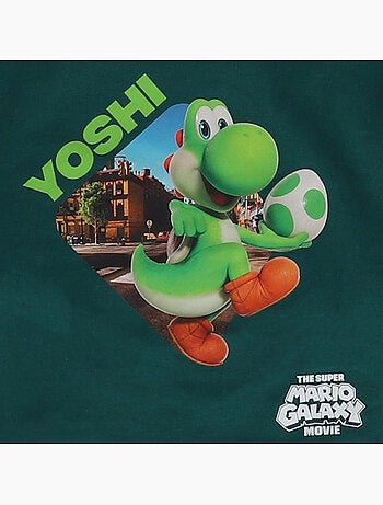Sweat enfant manches longues Yoshi - vert