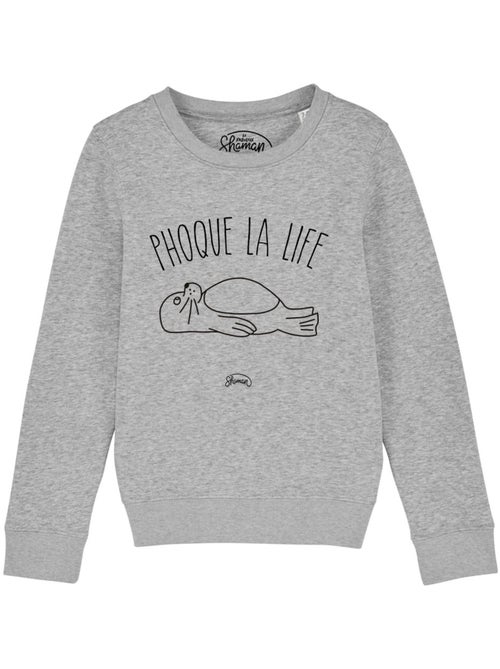 Sweat Enfant PHOQUE LA LIFE - Kiabi Sweat Enfant PHOQUE LA LIFE - Kiabi