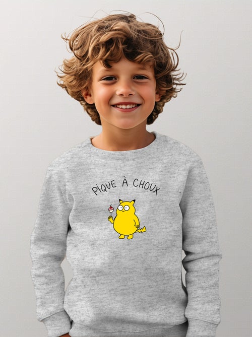 Sweat Enfant PIQUE À CHOUX - Kiabi