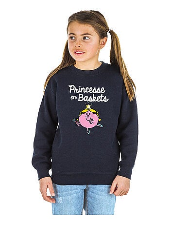Sweat Enfant PRINCESSE EN BASKET