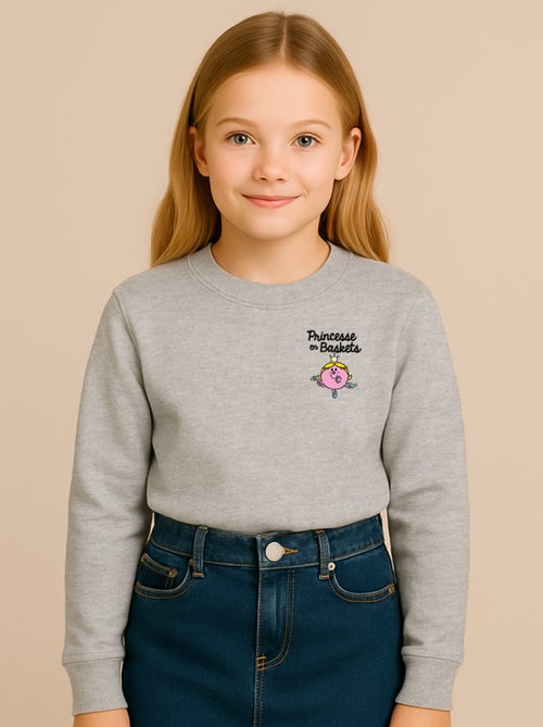 Sweat Enfant PRINCESSE EN BASKET CŒUR - Kiabi