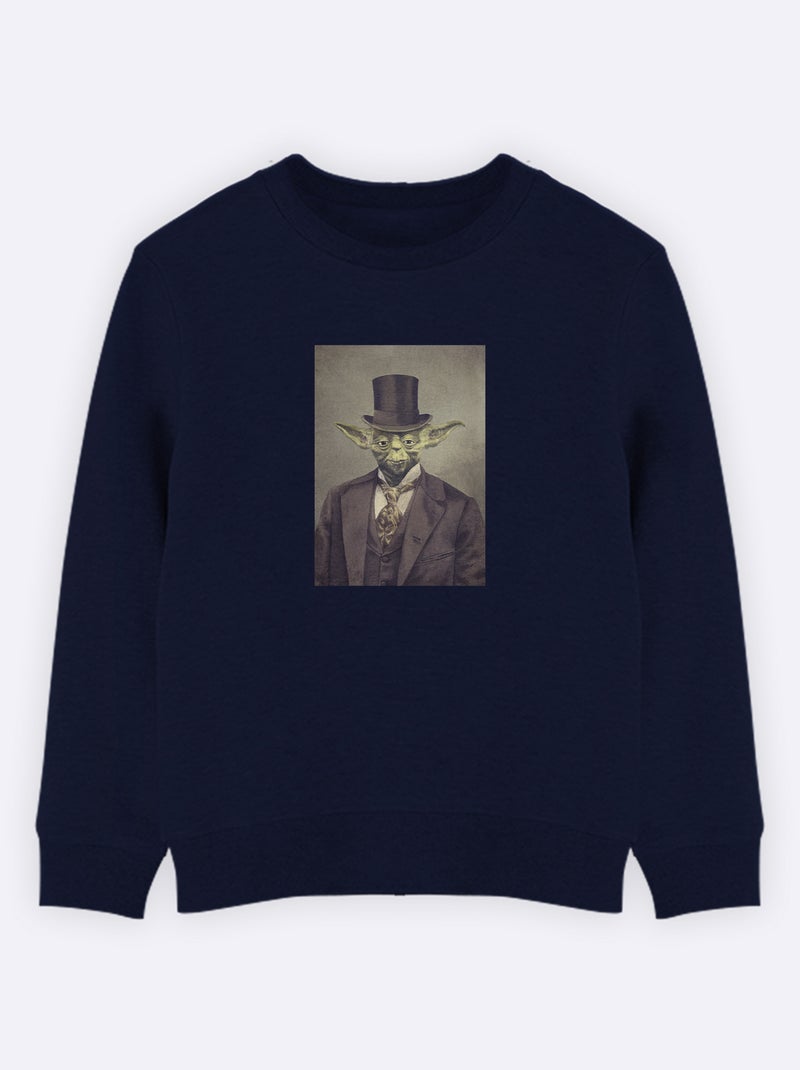 Sweat Enfant SIR YODA Bleu marine - Kiabi