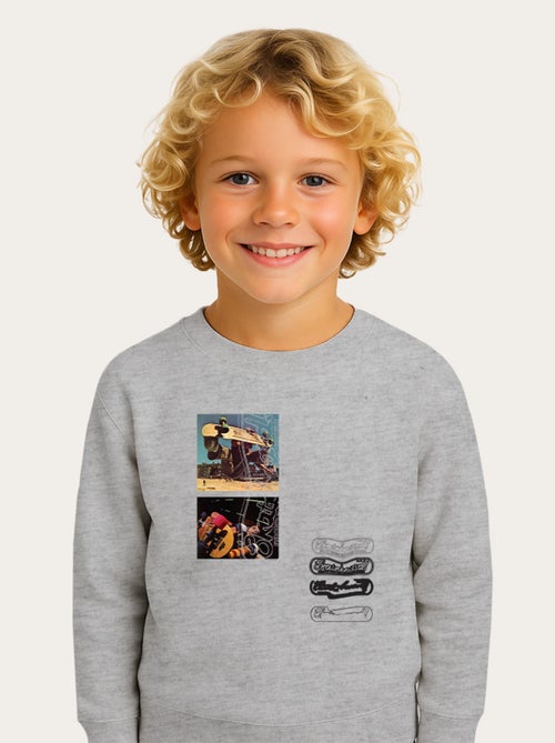 Sweat Enfant SKATEBOARD! MAGAZINE PHOTO - Kiabi Sweat Enfant SKATEBOARD! MAGAZINE PHOTO - Kiabi