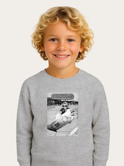 Sweat Enfant SKATEBOARD! MAGAZINE POWERPLACES - Kiabi Sweat Enfant SKATEBOARD! MAGAZINE POWERPLACES - Kiabi