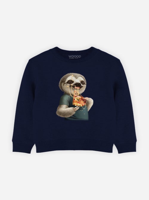 Sweat Enfant SLOTH EAT PIZZA - Kiabi Sweat Enfant SLOTH EAT PIZZA - Kiabi