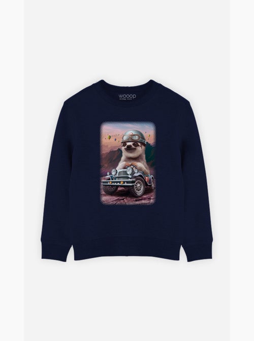 Sweat Enfant SLOTH ON RACING CAR - Kiabi