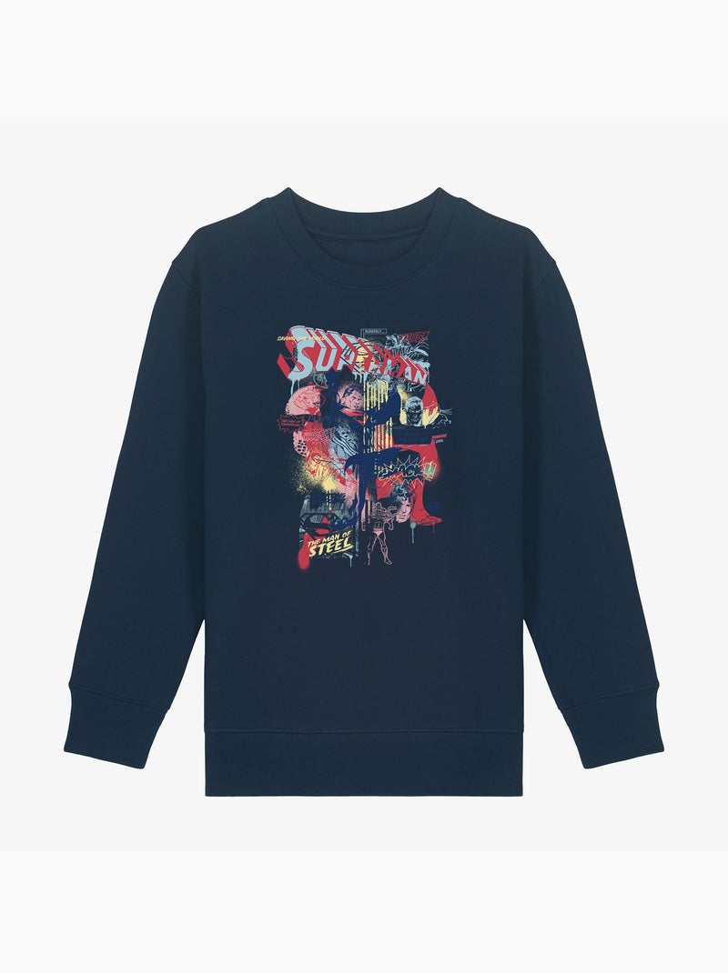 Sweat Enfant SUPERMAN 2 Bleu marine - Kiabi