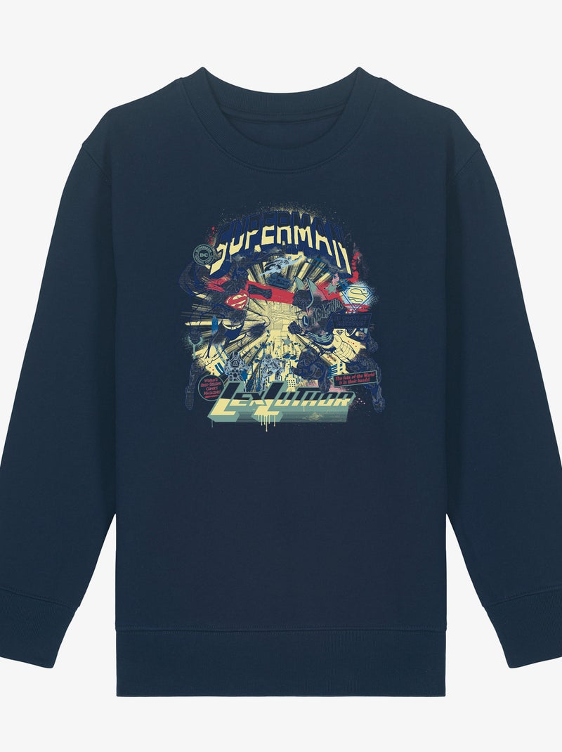 Sweat Enfant SUPERMAN LEX LUTHOR Bleu marine - Kiabi
