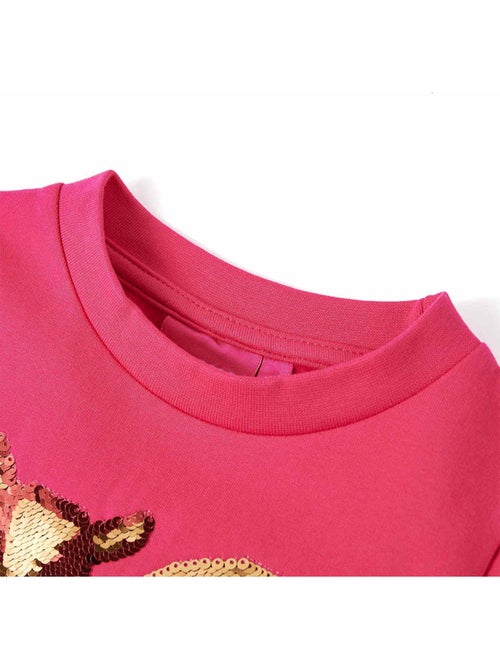 Sweat enfant vif pailleté écureuil - vidaxl - Kiabi