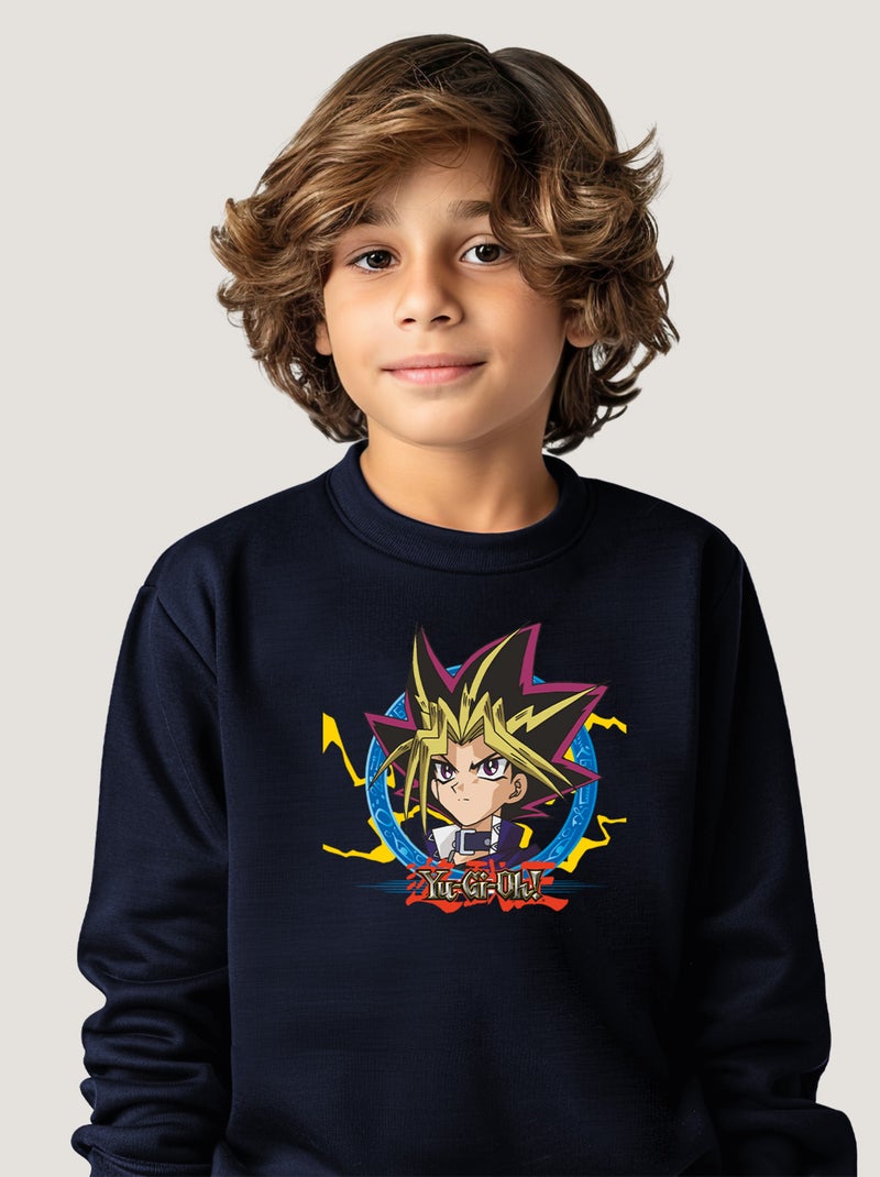 Sweat Enfant YU GI OH 2 Bleu marine - Kiabi