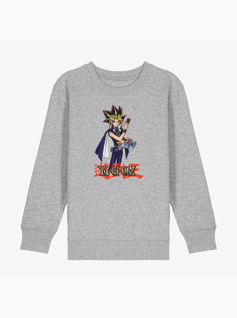 Sweat Enfant YU GI OH 4 Gris chiné - Kiabi