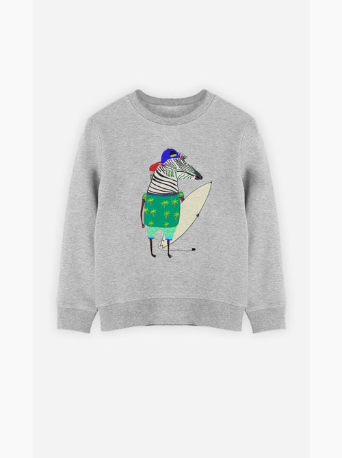 Sweat Enfant ZEBRA SURFER - Kiabi