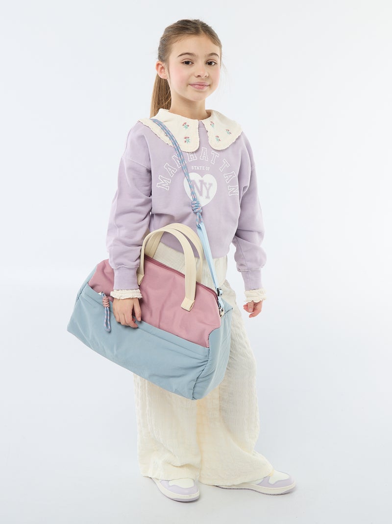 Sweat esprit campus Violet - Kiabi