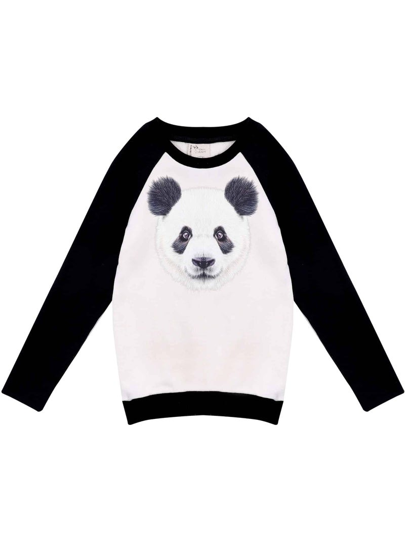 Sweat   et   PANDA - La Faute à Voltaire Beige/Noir - Kiabi