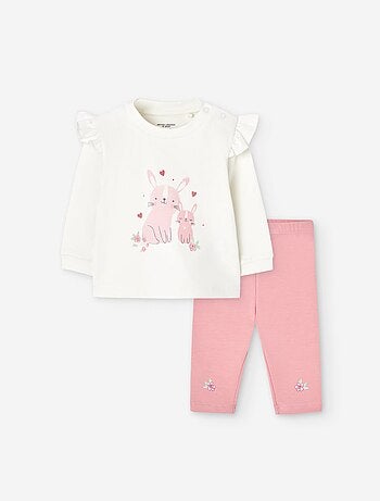 Sweat et pantalon en coton peigné