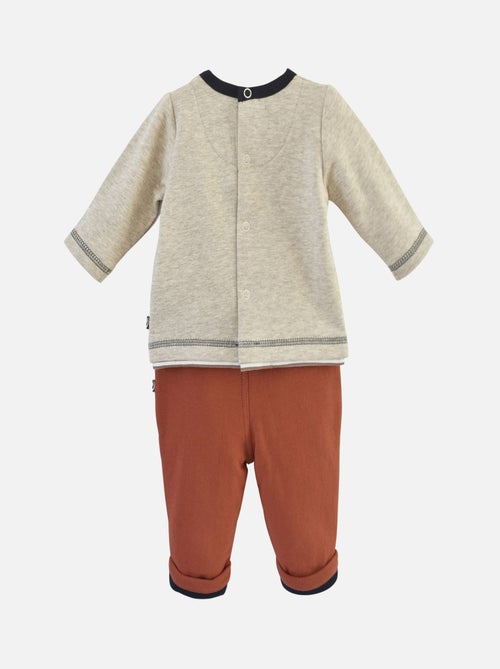 SWEAT ET PANTALON MOLLETON DONAL - Kiabi