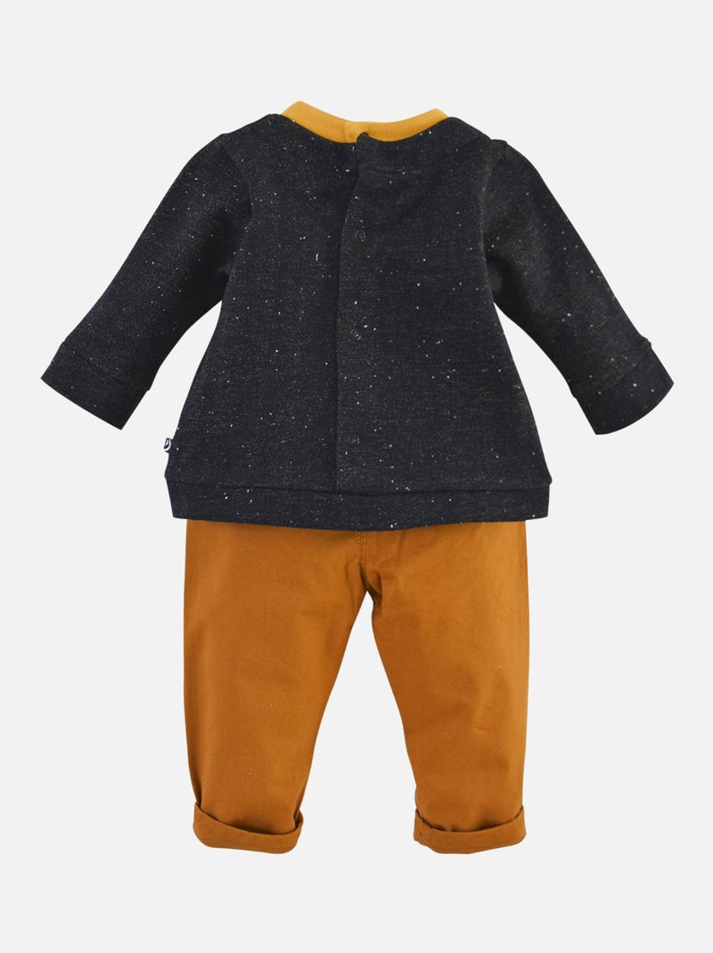 SWEAT ET PANTALON TOILE DUKE Gris - Kiabi