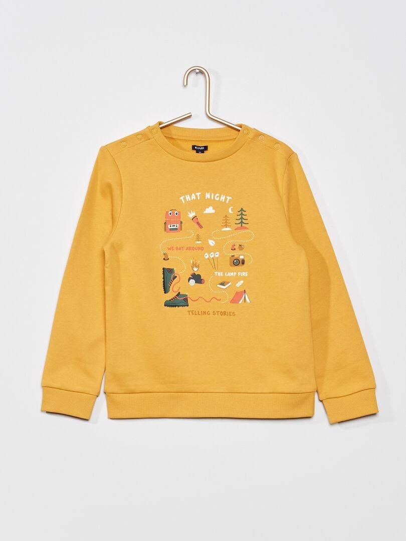 Sweat facile à enfiler Jaune - Kiabi