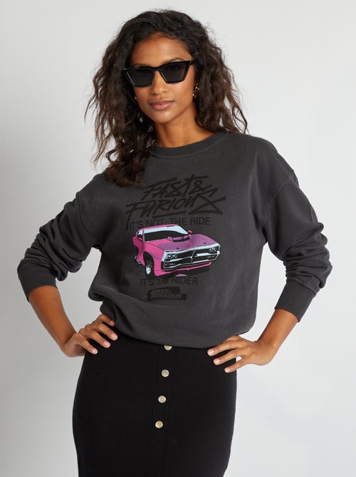 Sweat 'Fast & Furious' style vintage - Kiabi