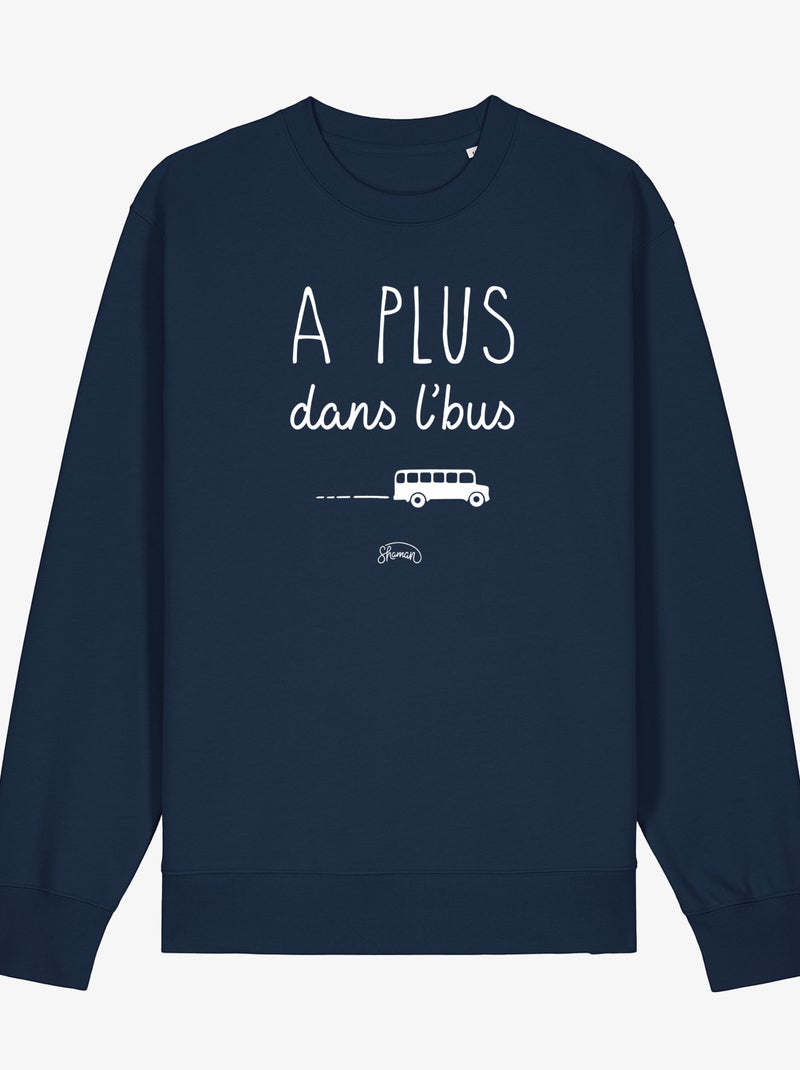 Sweat Femme - A PLUS DANS L'BUS Bleu marine - Kiabi