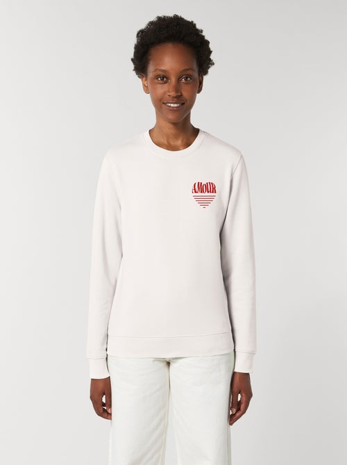 Sweat Femme - AMOUR COEUR 2 - Kiabi