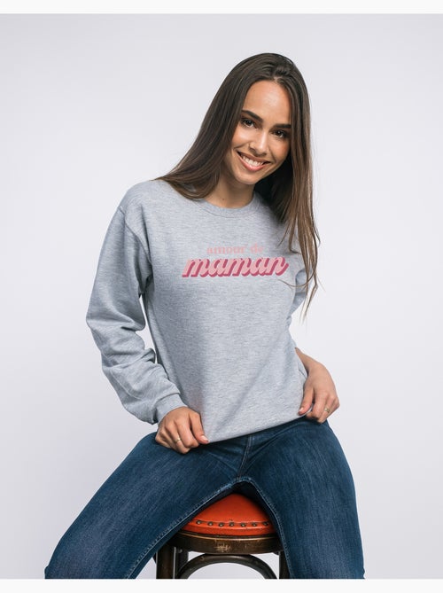 Sweat Femme - AMOUR DE MAMAN - Kiabi