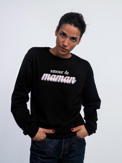 Sweat Femme - AMOUR DE MAMAN - Kiabi