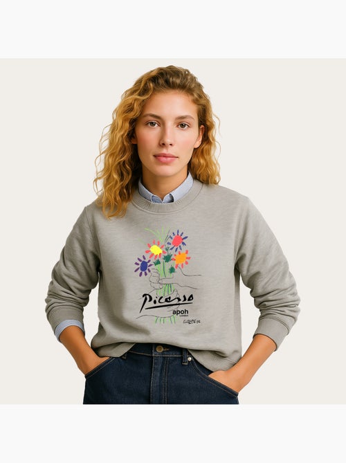Sweat Femme - APOH PICASSO FLOWERS - Kiabi