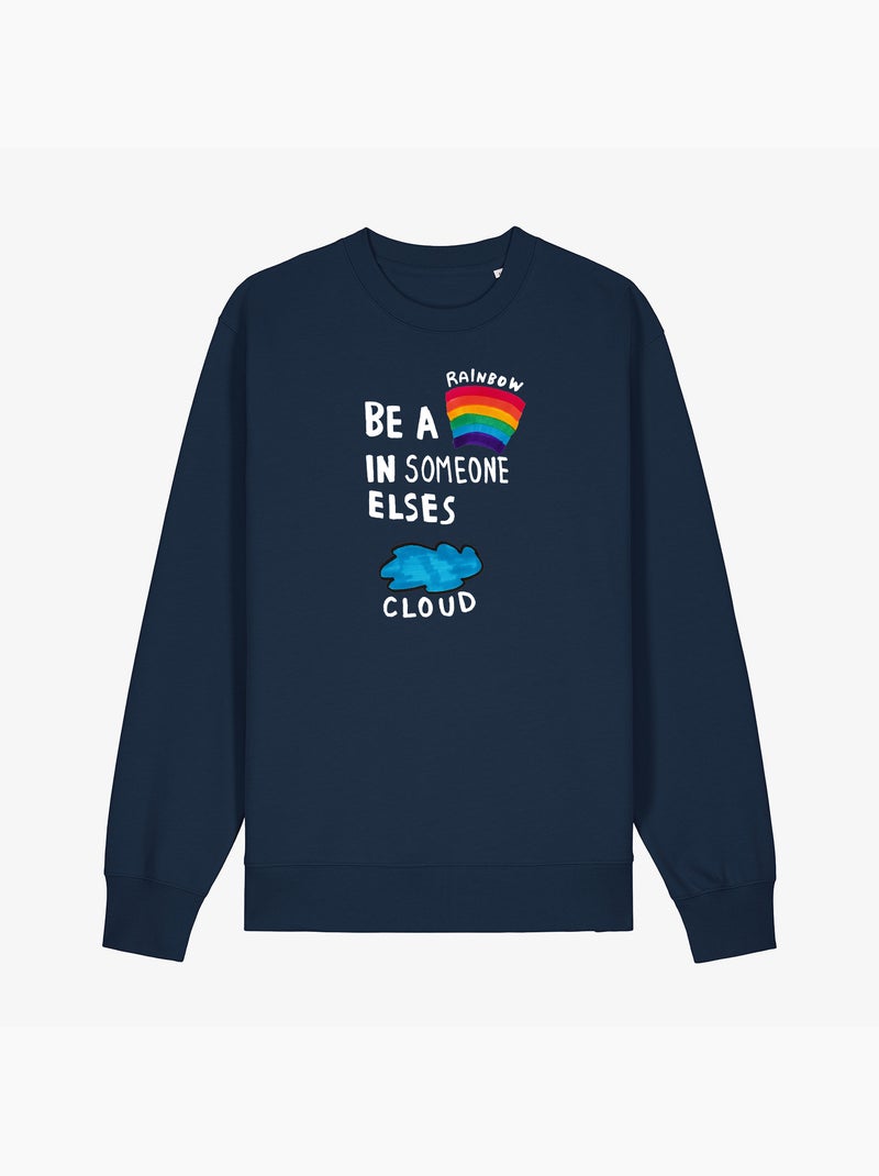 Sweat Femme - BE A RAINBOW Bleu marine - Kiabi