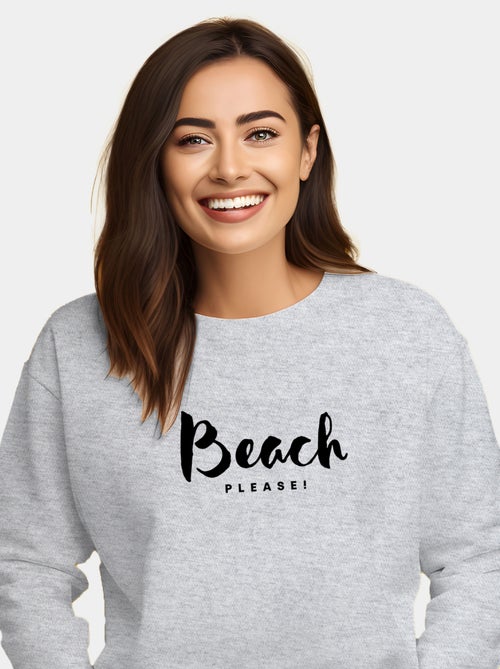 Sweat Femme - BEACH PLEASE - Kiabi