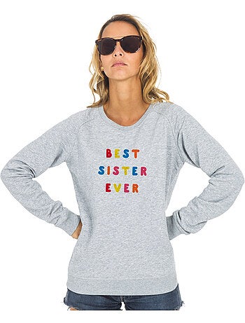 Sweat Femme - BEST SISTER EVER COLORÉE WAF