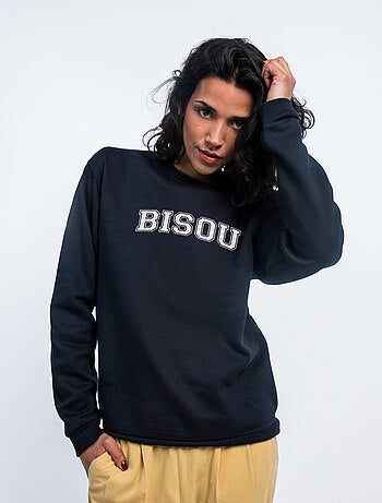 Sweat Femme - BISOU TYPO USA