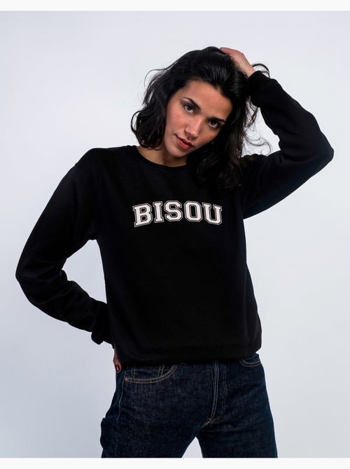Sweat Femme - BISOU TYPO USA - Kiabi