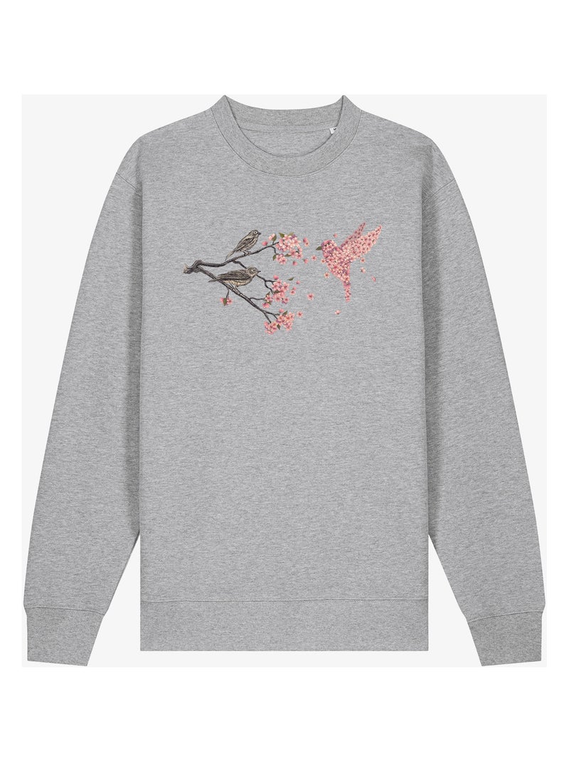 Sweat Femme - BLOSSOM BIRD Gris chiné - Kiabi