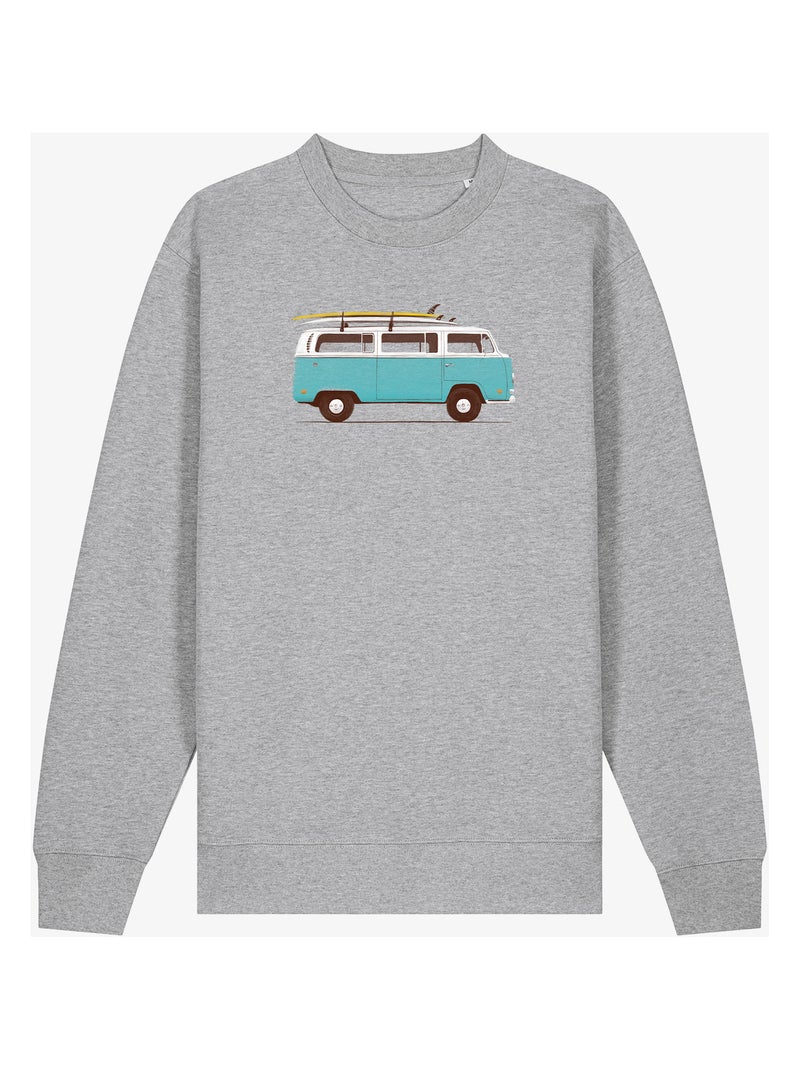 Sweat Femme - BLUE VAN Gris chiné - Kiabi