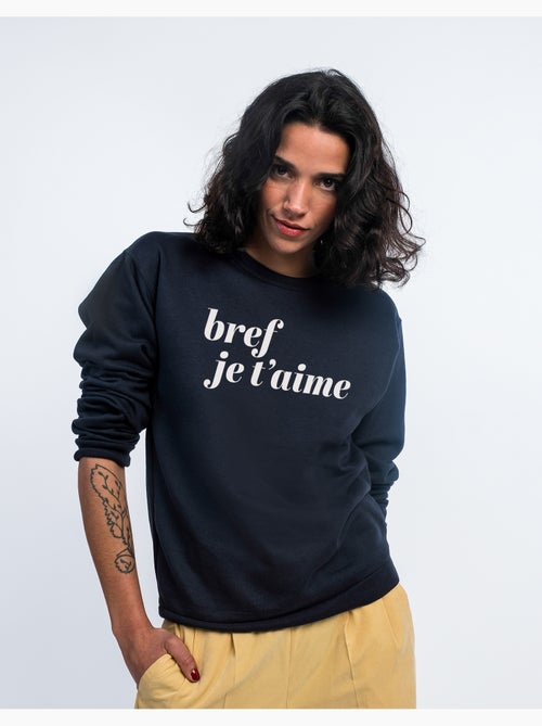 Sweat Femme - BREF JE T'AIME MPT - Kiabi