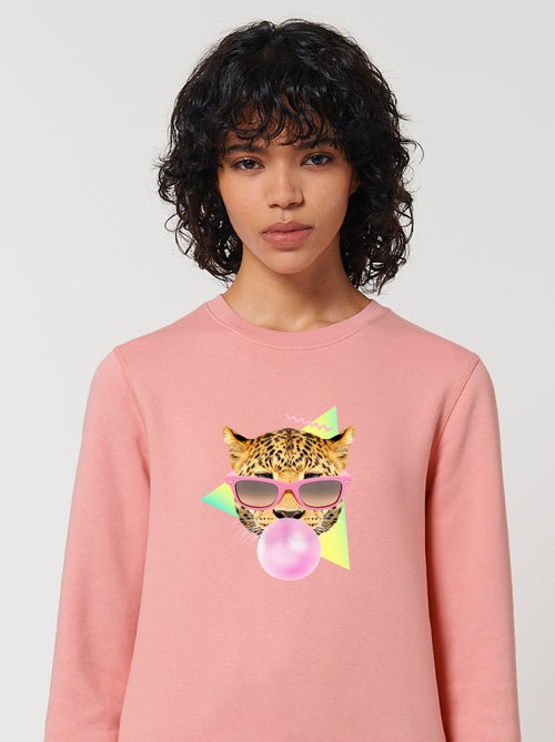 Sweat Femme - BUBBLE GUM LEO - Kiabi
