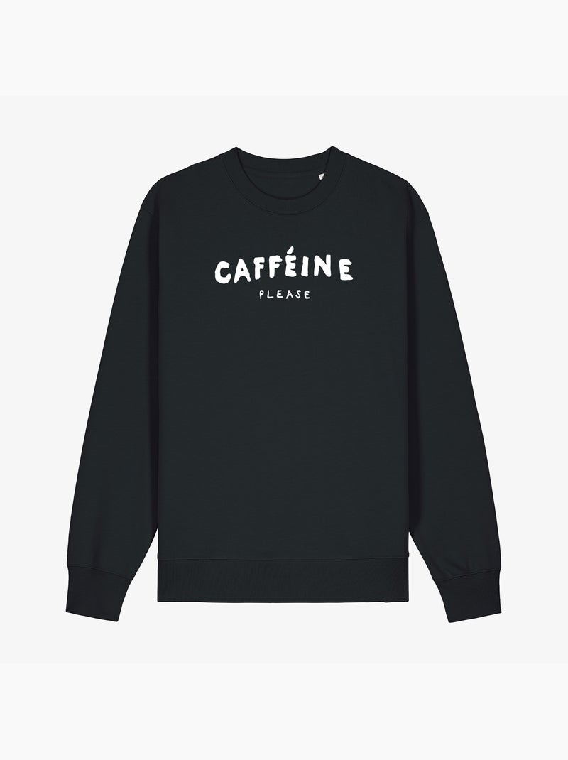 Sweat Femme - CAFFEINE PLEASE Noir - Kiabi