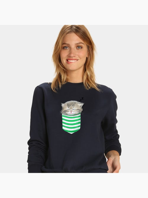 Sweat Femme - CAT IN THE POCKET - Kiabi