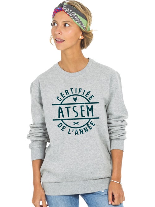 Sweat Femme - CERTIFIÉE ATSEM DE L'ANNÉE - Kiabi