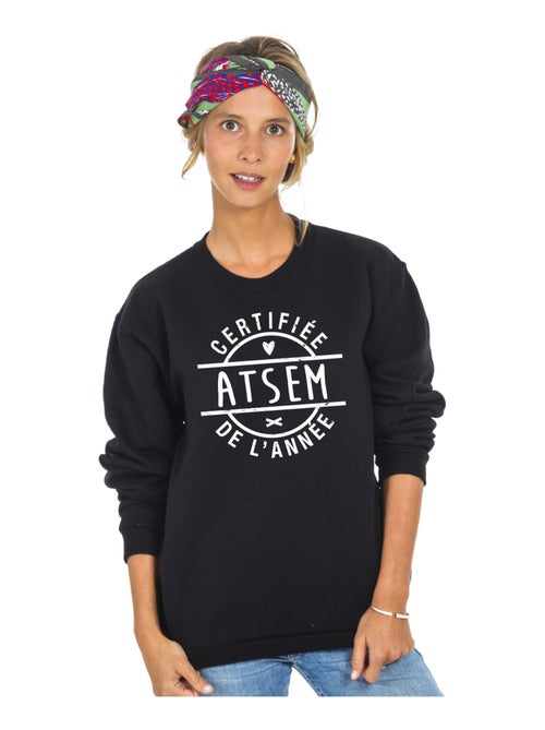 Sweat Femme - CERTIFIÉE ATSEM DE L'ANNÉE - Kiabi