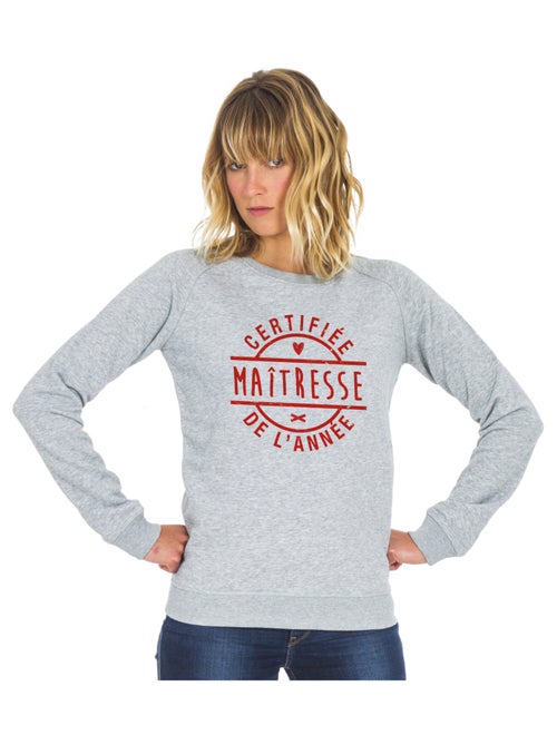 Sweat Femme - CERTIFIÉE MAÎTRESSE DE L'ANNÉE - Kiabi