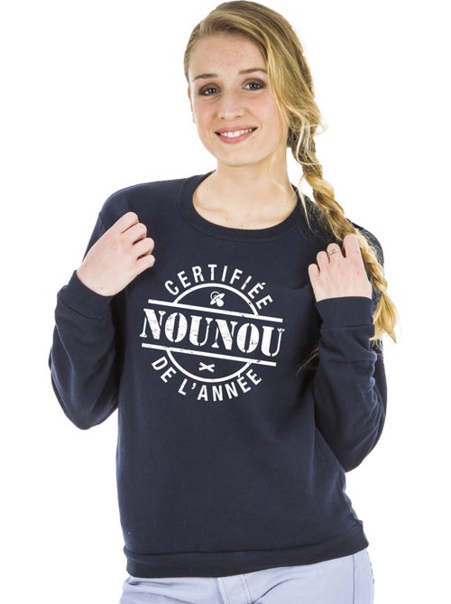Sweat Femme - CERTIFIÉE NOUNOU DE L'ANNÉE - Kiabi